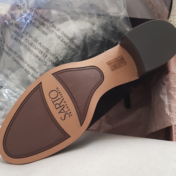 Franco Sarto Black Suede Bootie - Picture 9 of 11